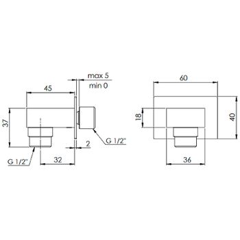 Шланговое подключение Remer 309WNO Черное матовое — фото 2, Шланговые подключения