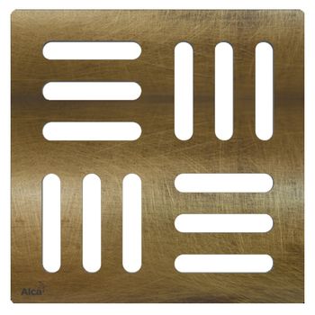 Решетка для лотка Alcaplast MPV001-ANTIC Бронза — фото 1, Решетки для лотков и трапов