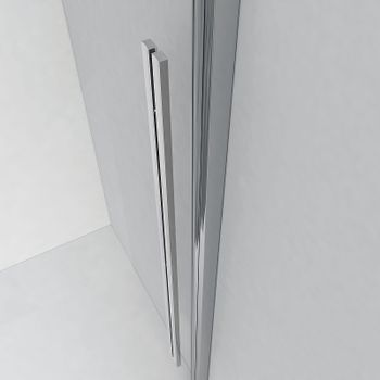 Душевой уголок Ambassador Intense 120x90 110021101IX-90IX профиль Хром стекло прозрачное — фото 3, Прямоугольные душевые уголки