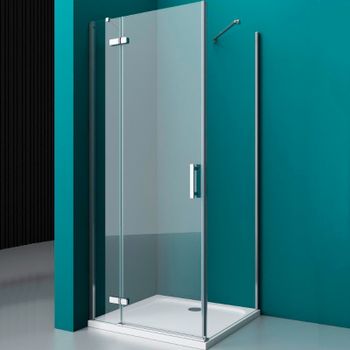 Душевой уголок BelBagno Kraft 120х90 KRAFT-AH-12-120/90-C-Cr-L профиль Хром стекло прозрачное — фото 1, Прямоугольные душевые уголки