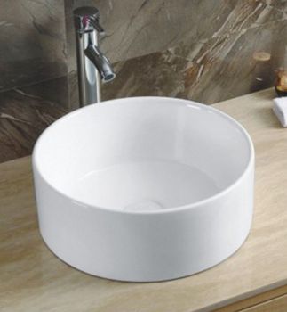 Раковина-чаша CeramaLux 40 9011 Белая — фото 2, Раковины накладные