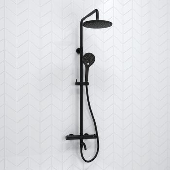 A288.077.078.BM Thermo Душевой комплект с термостатическим смесителем — фото 1, Душевые стойки