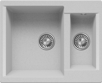Кухонная мойка Polygran BRIG-620 (№314 Светло-серый) — фото 1, Кухонные мойки
