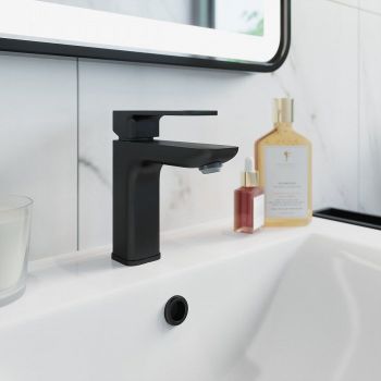 Смеситель для раковины Iddis Slide SLIBL00i01 Черный — фото 2, Смесители для раковины