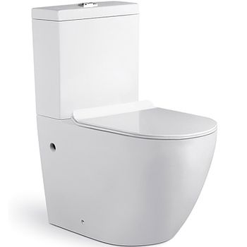 Унитаз компакт Azario Corsa AZ-2062S с бачком и сиденьем Микролифт — фото 1, Напольные унитазы