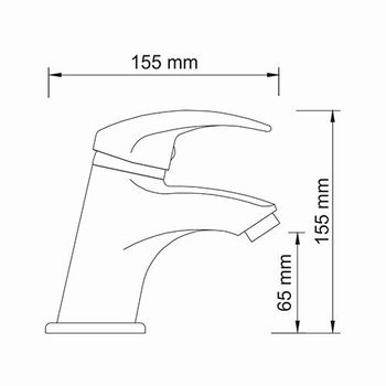 Смеситель Rhein 1703 для умывальника, хром, WasserKRAFT — фото 7, Смесители для раковины