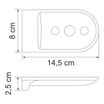 Kammel K-8369WHITE Мыльница решетка — фото 5, Мыльницы