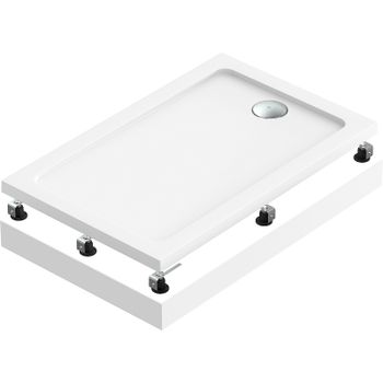 Акриловый поддон для душа Bas Олимпик 110х80 ПН00055 Белый — фото 1, Акриловые душевые поддоны