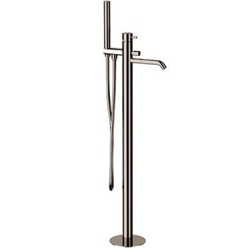 Смеситель для ванны Remer X-Style X08NP Никель — фото 1, Смесители напольные