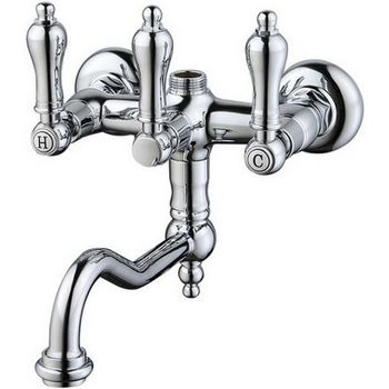 Смеситель для ванны Caprigo Adria-Classic Metal Edition 03M-518-crm Хром — фото 1, Смеситель для ванны