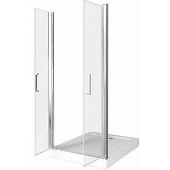 Душевая дверь Good Door Pandora SD-100-T-CH 100 профиль Хром стекло прозрачное с рисунком — фото 3, Душевые двери в нишу