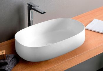 Раковина-чаша Artceram Cognac 55 COL003 05 00 Белая матовая — фото 3, Раковины накладные