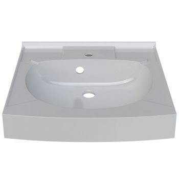 Раковина Altasan Kompakt 50x50 UPP50s на стиральную машину Белая — фото 1, Раковины на стиральную машину