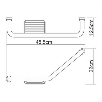 K-1077Left Поручень для ванны — фото 4, Поручни для ванной