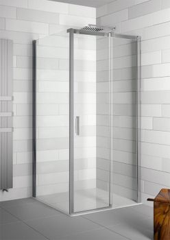 Душевой уголок Riho Ocean O203 100x100 G006017120 (GU01001002) R профиль Хром стекло прозрачное — фото 2, Квадратные душевые уголки