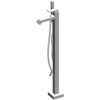 Смеситель для ванны Gattoni Ely 8808/88C0 Хром — фото 1, Смесители напольные