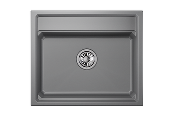 Granula-KS-6003, АЛЮМИНИУМ, кухонная мойка, кварц — фото 3, Кухонные мойки