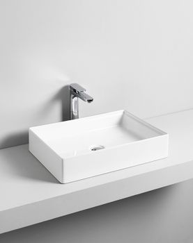 Раковина Artceram Scalino 55 SCL002 01 00 Белая — фото 2, Раковины накладные