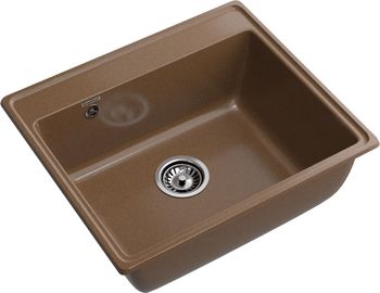 GRANFEST Мойка VERTEX 580 1-чаша 580*500мм терракот арт.GF- — фото 1, Кухонные мойки