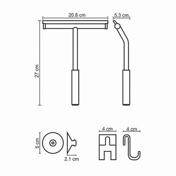 K-211 Скребок для душевой кабины — фото 4, Скребки для душа