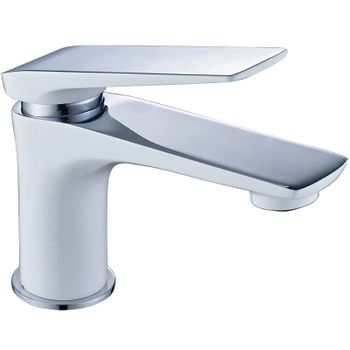 Смеситель для раковины Lemark Allegro LM5906CW Хром Белый — фото 7, Смесители для раковины