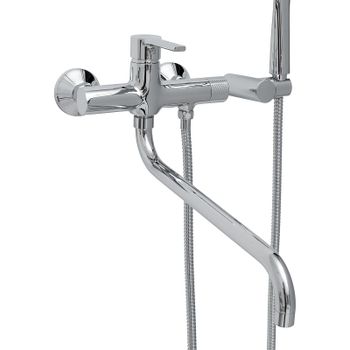 Смеситель для ванны Haiba HB22652 универсальный Хром — фото 2, Смеситель для ванны