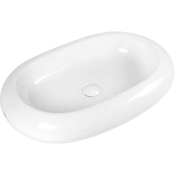 Раковина-чаша Bond Oval 64 S58-640 Белый глянец — фото 1, Раковины накладные