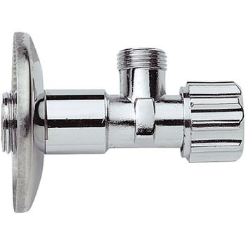 Запорный вентиль Remer 1171212 Хром — фото 1, Комплектующие для туалета