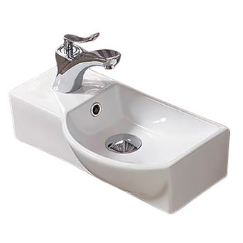 Раковина CeramaLux 40 7947AR Белая — фото 1, Мини-раковины