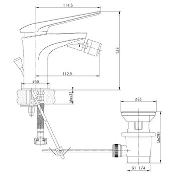 Смеситель для биде Lemark Allegro LM5908CW Хром — фото 3, Смесители для биде