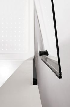 Душевая дверь CEZARES ECO-O-B-1-80-C-NERO — фото 5, Душевые двери в нишу