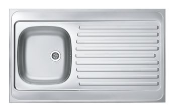 Мойка для кухни накладная CLASSIC 70 NAT 1000X600 в комплекте с сифоном 1011717, — фото 1, Кухонные мойки