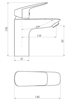 Смеситель "Kaliningrad" д/рак, арт. KG26 — фото 2, Смесители для раковины