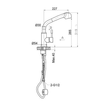 Смеситель для кухни Lemark Expert LM5076S Нержавеющая сталь — фото 2, Смесители для кухни