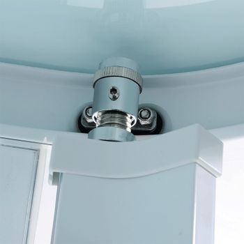 Душевая кабина Orans 130x90 R 86155ar с гидромассажем профиль Белый задние стенки Белые — фото 3, Душевые кабины