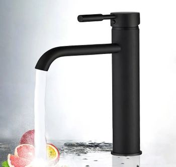 Смеситель для раковины ALMAes Sona TVZ-0906 Черный матовый — фото 4, Смесители для раковины