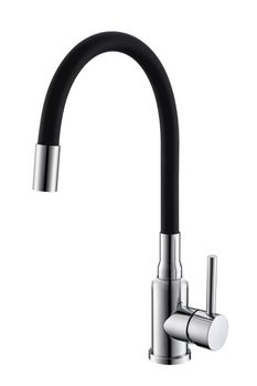 Смеситель для кухни ALVEUS FLEXA BLACK SAT — фото 1, Смесители для кухни