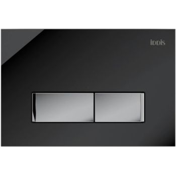 Клавиша смыва Iddis Uniglass UNG10GBi77 Черная — фото 1, Кнопки смыва