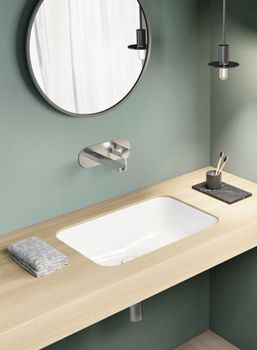 Раковина GSI Pura 50 724711 Белый — фото 3, Раковины встраиваемые снизу