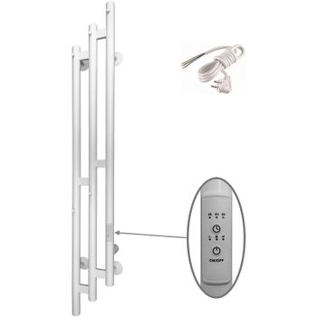 Электрический полотенцесушитель Altasan Бриз 120х17 Бриз12017БМ Белый матовый — фото 1, Электрические полотенцесушители