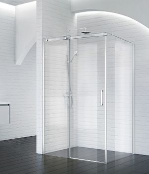Душевой уголок BelBagno Acqua 130х90 ACQUA-AH-1-130/90-C-Cr профиль Хром стекло прозрачное — фото 1, Прямоугольные душевые уголки