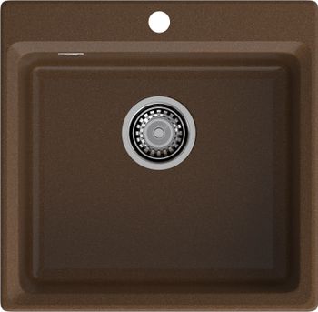 GRANFEST Мойка LEVEL 510 1-чаша 510*500мм терракот арт.GF- — фото 2, Кухонные мойки