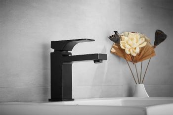 Смеситель для раковины Rose R10H R1001H-1 Черный матовый — фото 6, Смесители для раковины