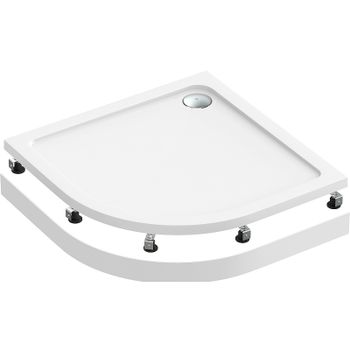 Акриловый поддон для душа Bas Раунд 100х100 ПН00068 Белый — фото 1, Акриловые душевые поддоны