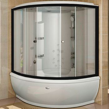 Душевой бокс Radomir Калифорния К2 155x155 1-04-6-0-5-0810 с баней с гидромассажем — фото 1, Душевые боксы