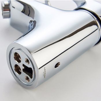 Смеситель для раковины Ledeme H04 1004L Хром — фото 11, Смесители для раковины