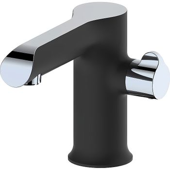 Смеситель на борт ванны Haiba HB80805-7 Черный матовый Хром — фото 5, Смесители на борт ванны