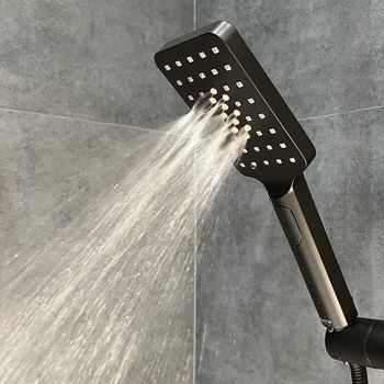 Душевой гарнитур Bond Cube B03-8788 Черный матовый — фото 5, Душевые гарнитуры