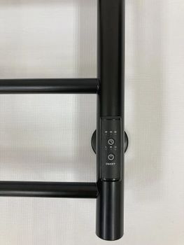 Электрический полотенцесушитель Comfysan Аврора EC-6 70x40 016180 Черный матовый — фото 4, Электрические полотенцесушители