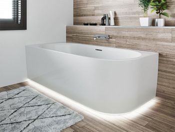 Акриловая ванна Riho Desire Wall Mounted 184x84 B089002005 (BD0700500K00133) без гидромассажа — фото 2, Акриловые ванны